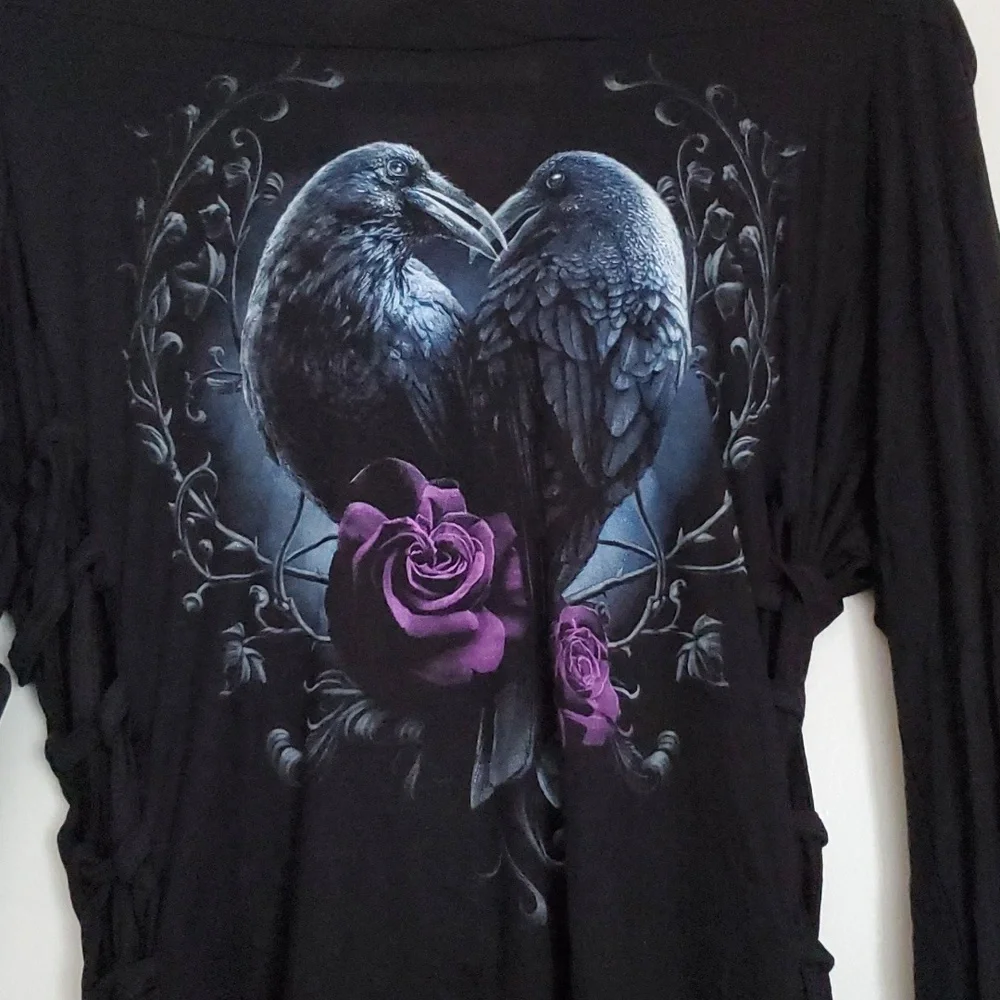 *NWT* Spiral Direct's Raven Heart Hooded Dress - Picture 2 of 16